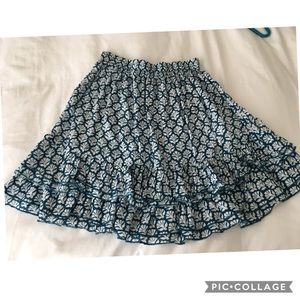 Blue shell skirt